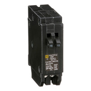 Square D Miniature Circuit Breaker, HOMT Series 15A, 1 Pole, 120/240V AC HOMT1515CP